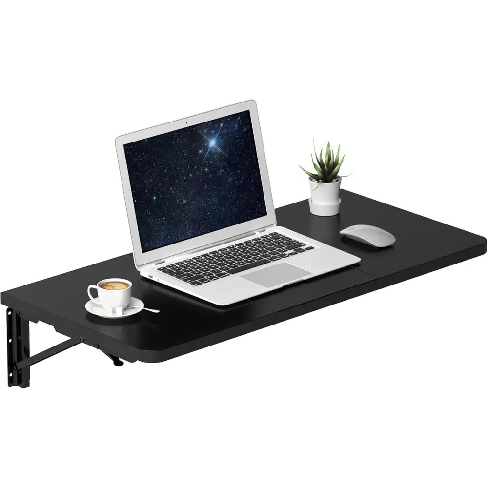 

Wall Mounted Desk, olding Table or Small Spaces, Wall loating Desk with Heavy Duty Brackets or Laundry Room,Kitchen,Oice Storage