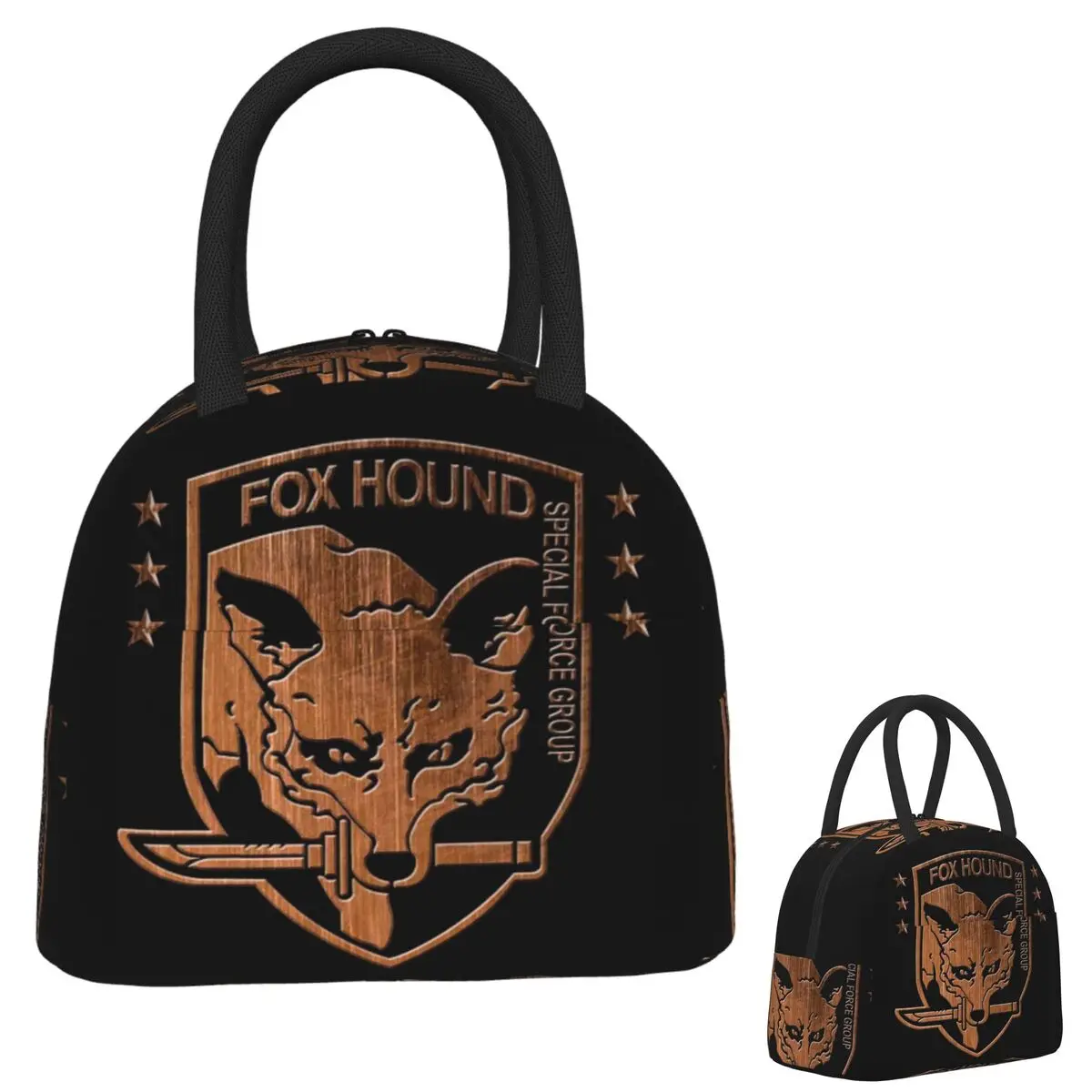 

Foxhound спецназ группа металлическая шестерня твердая изолированная сумка для обеда для детей герметичные коробки для еды термобокс для обеда сумка