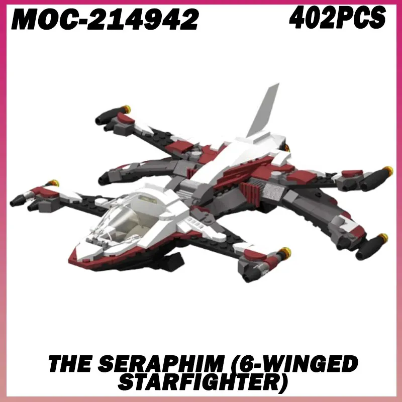 

402 шт. MOC- 214942 Серафим (6-крылая морская звезда) серия космических кораблей космический корабль креативная детская кирпичная игрушка здание на день рождения