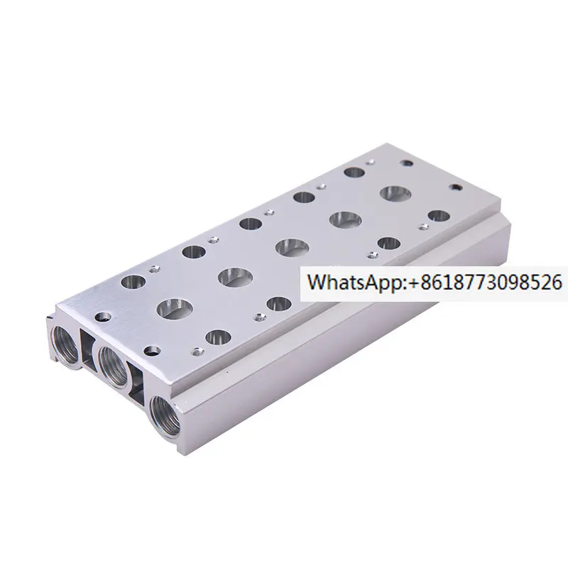 

Pneumatic busbar 4V210/4v110 solenoid valve base 100M200M300M-2F-20F/SS5Y3-15