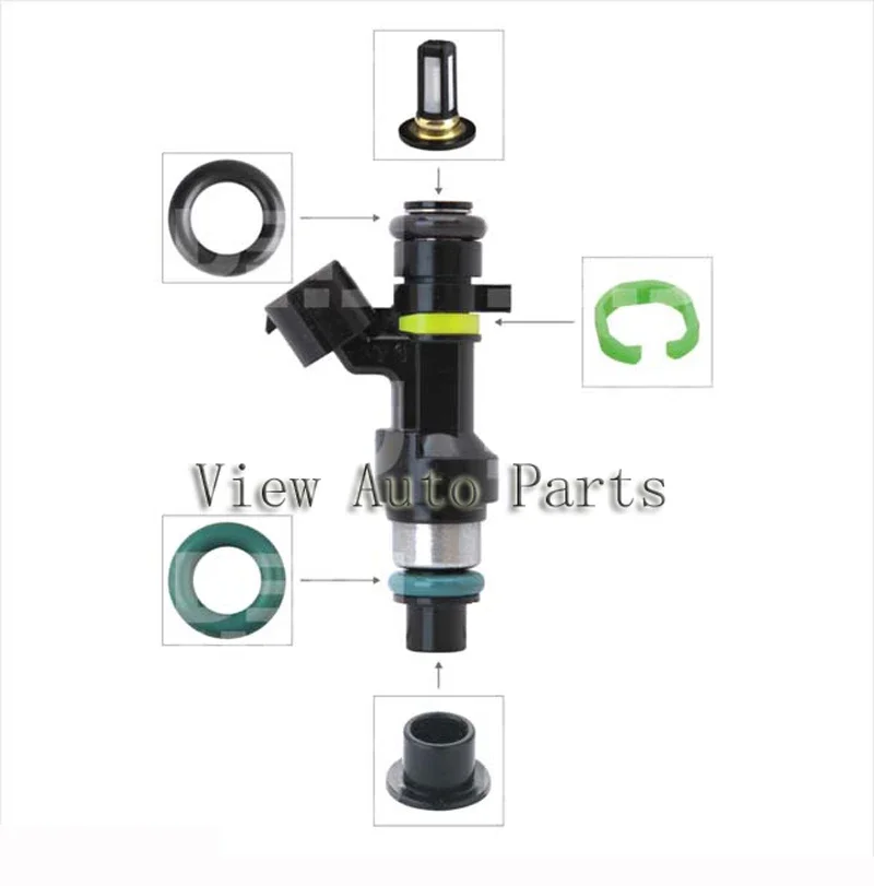 30 sets For Japan Car Injector Repair & Service Kits Including Filter FKM O-Rings Seals Plastic Parts RK-0031