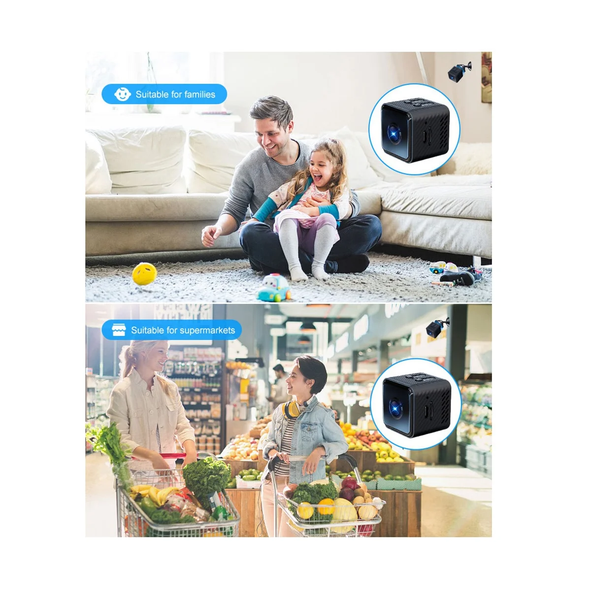 Mini Câmera Noturna de Alta Definição, Gravador de Vídeo Sem Fio, Mini Câmera, WiFi, 4K, HD1080P