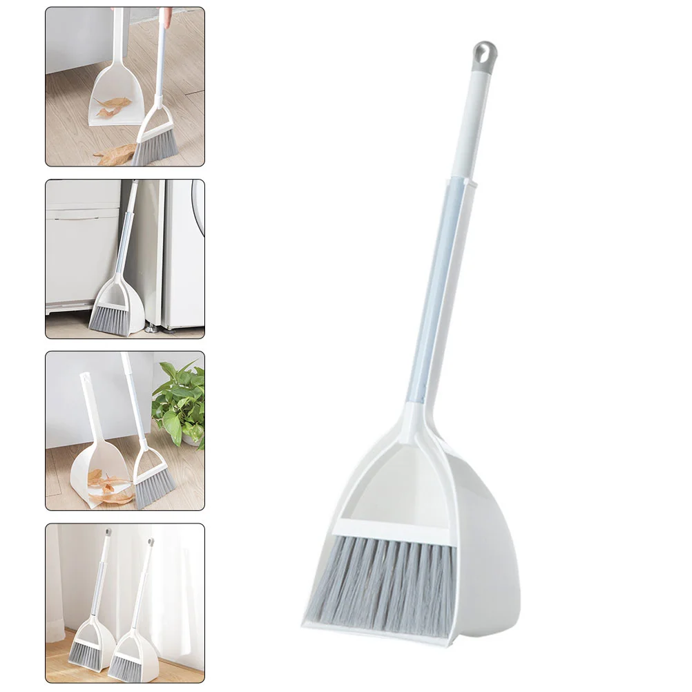 

1 Set of Pretend Play Kids Broom Small Plastic Dustpan Housekeeping Helper Toys kids broom set small broom and dustpan set