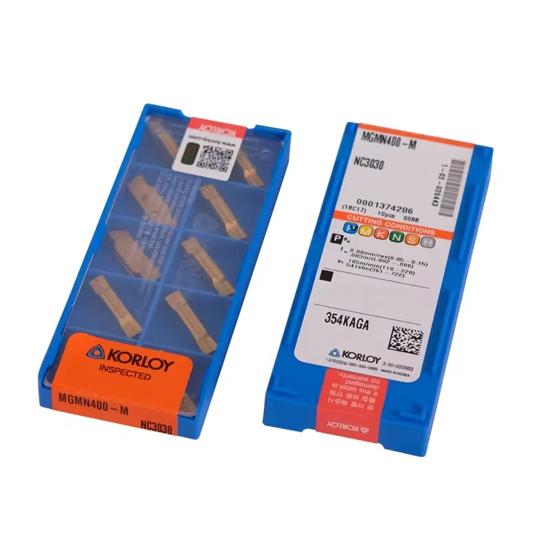

KORLOY Original MGMN300-M NC3020 NC3030 NC3120 PC5300 PC9030 PC215K H01 Grooving Carbide Turning Tool Insert