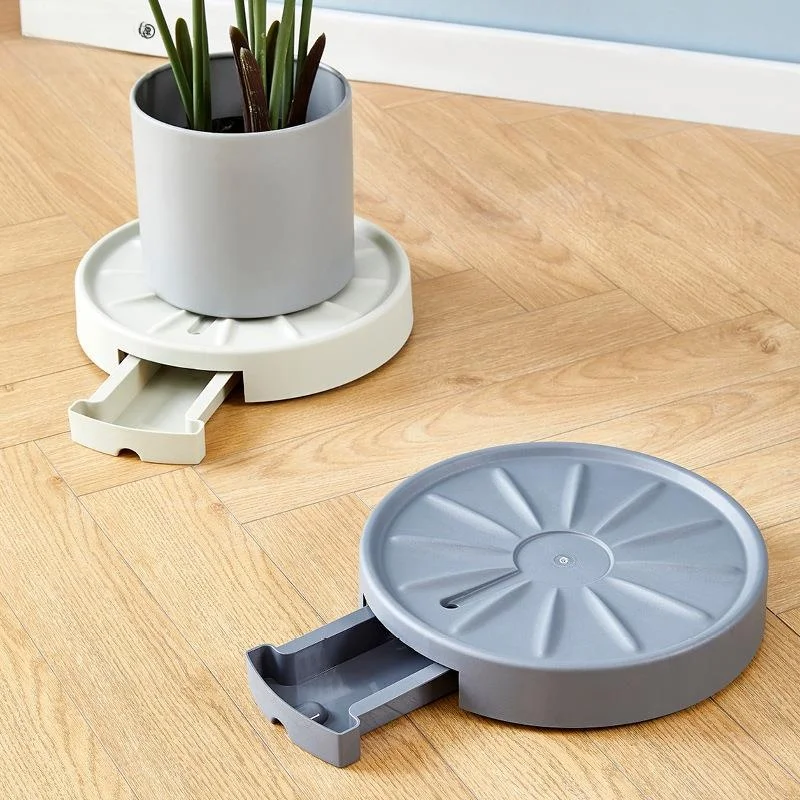

Indoor Plastic Flower Pots round Bottom Base Tray Vegetable Planting Succulent Bonsai Mobile Home Decor Simple Style Flower Vase