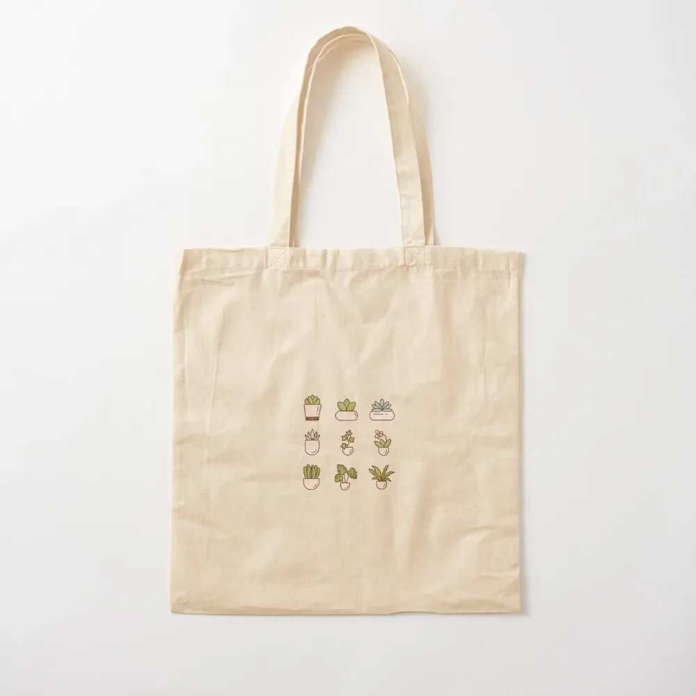 

Succulents Tote Bag large size bags Canvas stote bag sacs de shopping Women's shopper Tote Bag