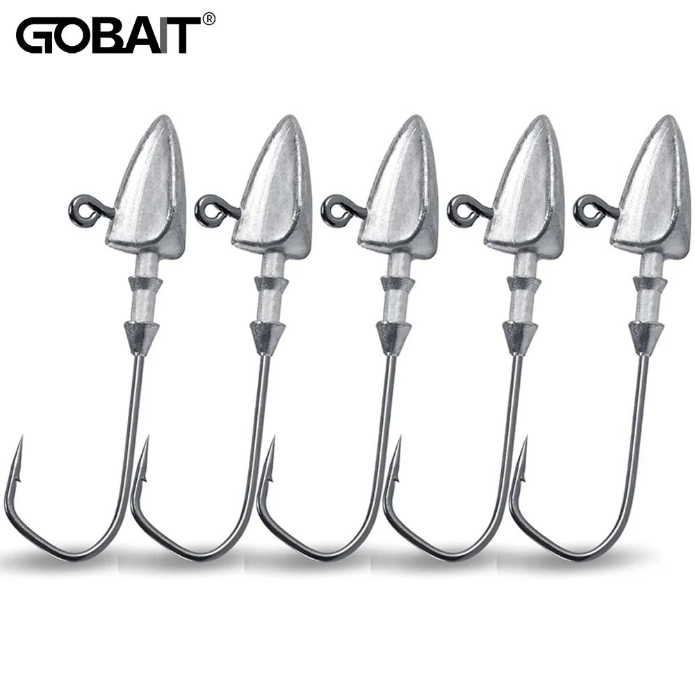 Jig Head de plomo para Texas Rig – Anzuelo afilado para vinilo