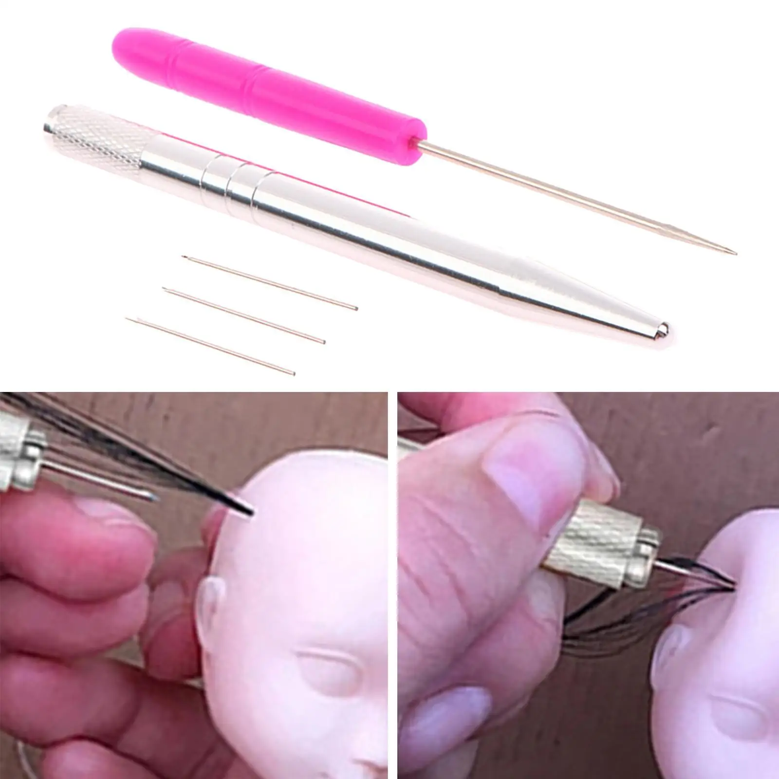 أداة صنع جذور شعر الدمية من Rehair، إمداد خفيف الوزن، إدخال شعر عملي قوي لأداة تأصيل شعر الدمى #4