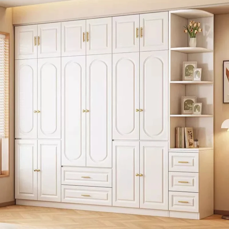 xx-European Wooden Wardrobe Drawer Storage Minimalist Organizer Wardrobe Shelves Clothing Meuble De Rangement Home Furniture^
