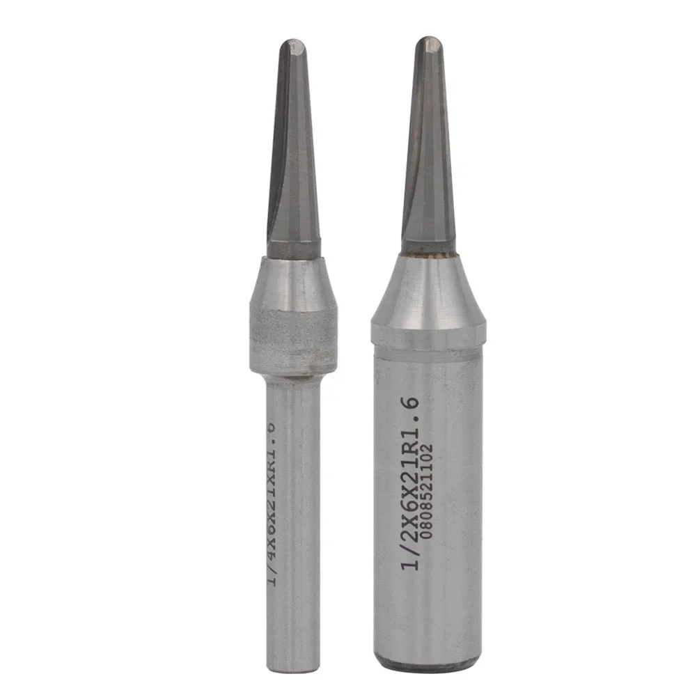 

1/2pcs TCT Grooving Cutter 6.35/12.75mm Shank V-Shaped Milling Cutter For Wood Bending End Mill CNC Milling Bit Woodworking Tool