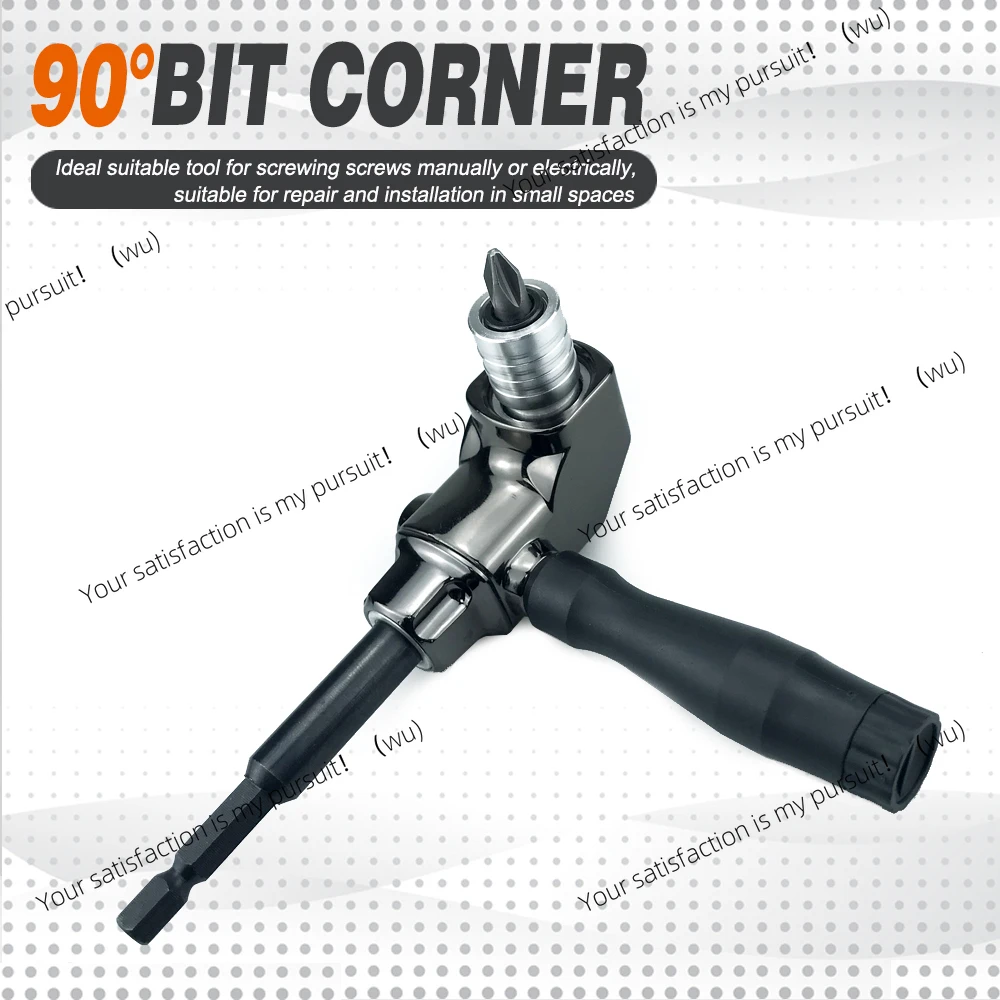 Self-Locking 90 Degree Right Angle Screwdriver Holder Drive Bit Angle Extension Electric Screw Driver Angle Driver Hand Tools