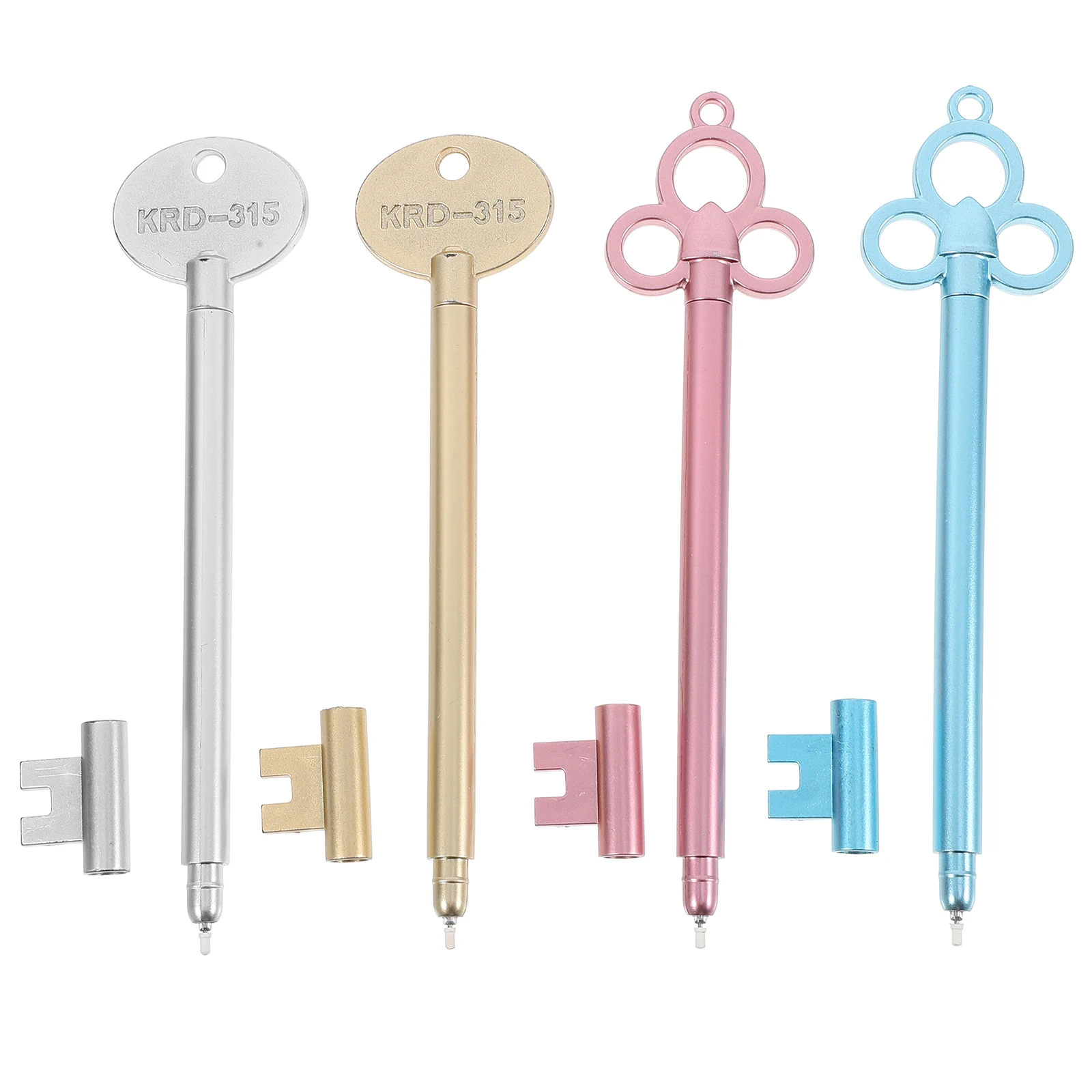 15pcs Key Shape Lightweight Creative Fashion Office Supplies Smooth Writing Perfect Gift Ideas