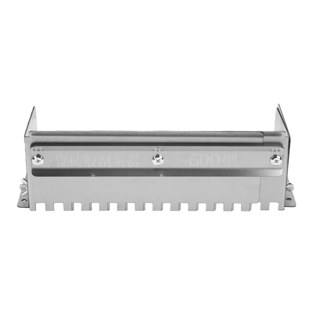 Adjustable Square Notch Trowel Stainless Steel Fast Application Tile Leveling Tool 12mm Notch Adhesive Application Tool