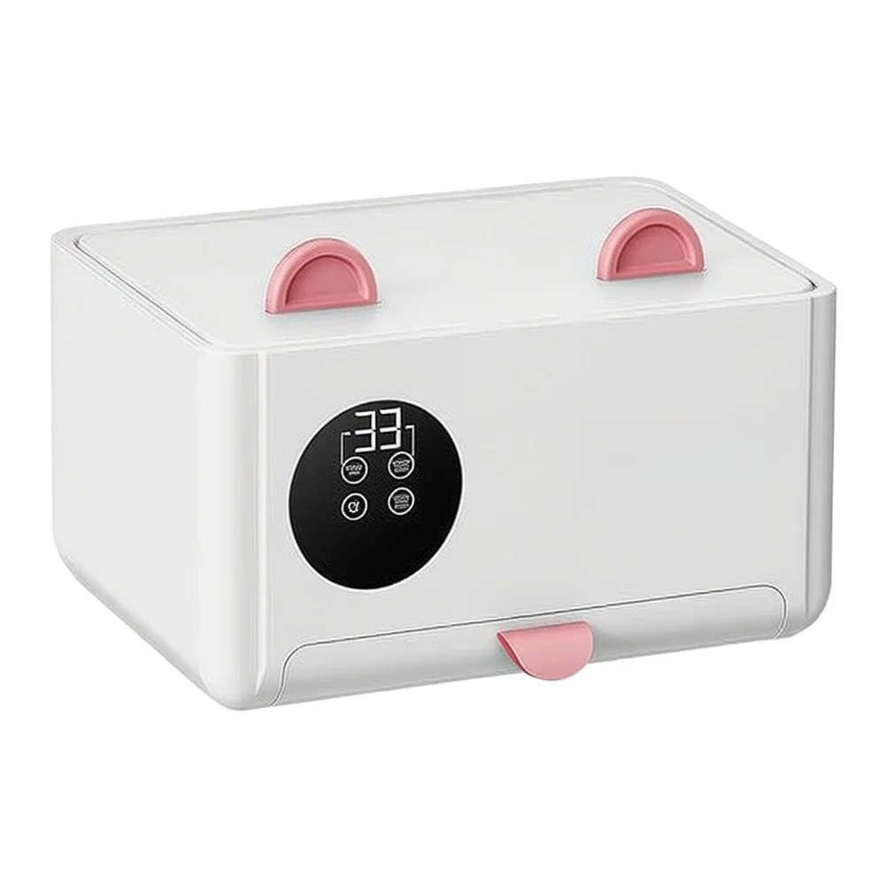 Cat Ear Style Wipe Warmer for Babies 4 Precise Temperature Controls For Moisture Lock Function 285 195 155 mm ABS Build