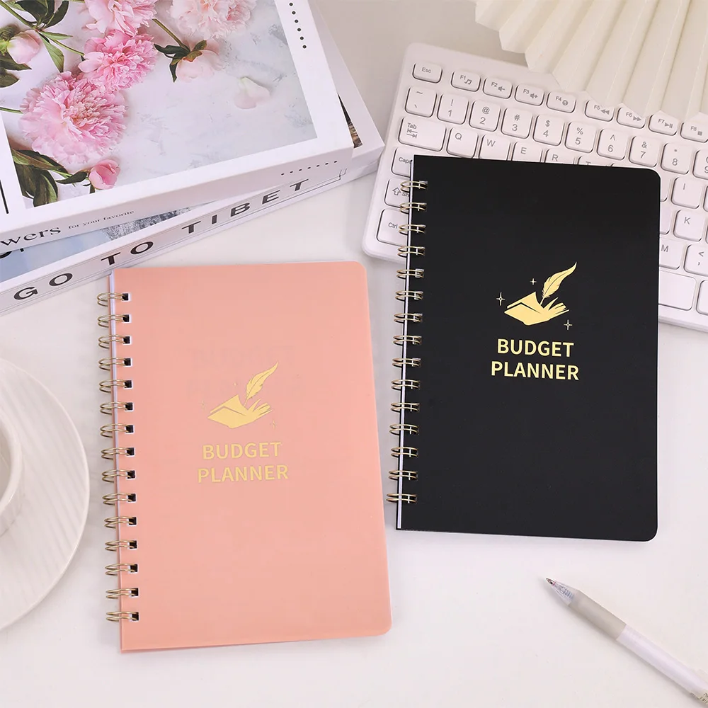 60 sheets Undated Budget Planner With Stickers PVC Cover Effectively Manage Your Money With A Monthly Finance Organizer Tracker