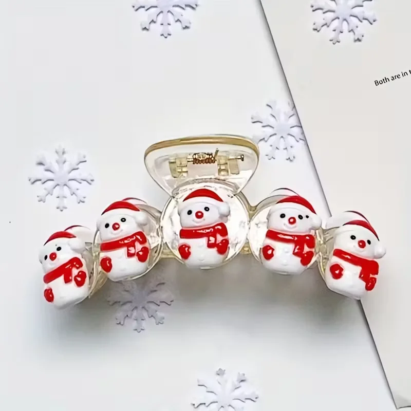Große Weihnachtsmann- und Rentier-Haarspangen – Elegante und niedliche Haarspangen für Damen. – Detail 6