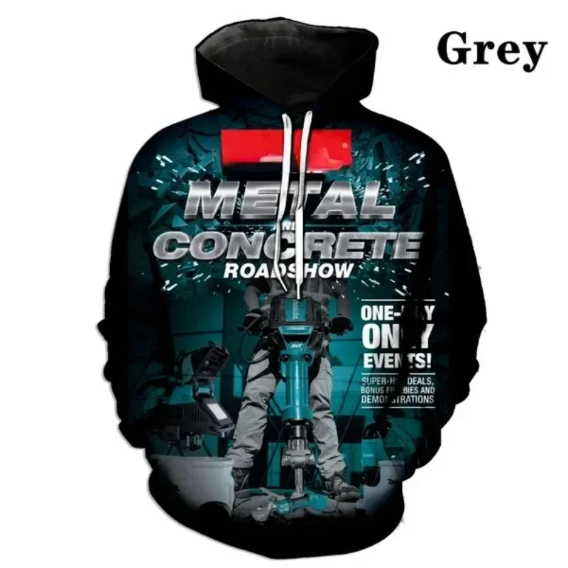 2024 Beautiful Makita Tools Hooded Sweatshirt Casual Hoodie 3D Printed Hoodies Oversized Haiyuu Graphic Cosplay Men's Clothing