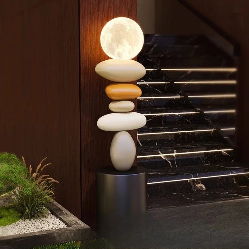 

Art floor ornament lamp, large living room TV cabinet, next to the sofa, light luxury high-end Italian home decoration