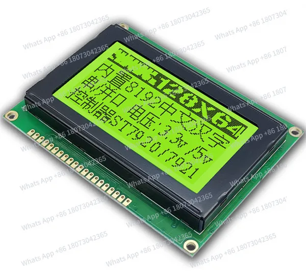 

3.15 inch 20PIN LCD 12864D Graphic Screen KS0108B Controller Blue/Yellow Green/White Backlight Parallel Interface 3.3V 5V