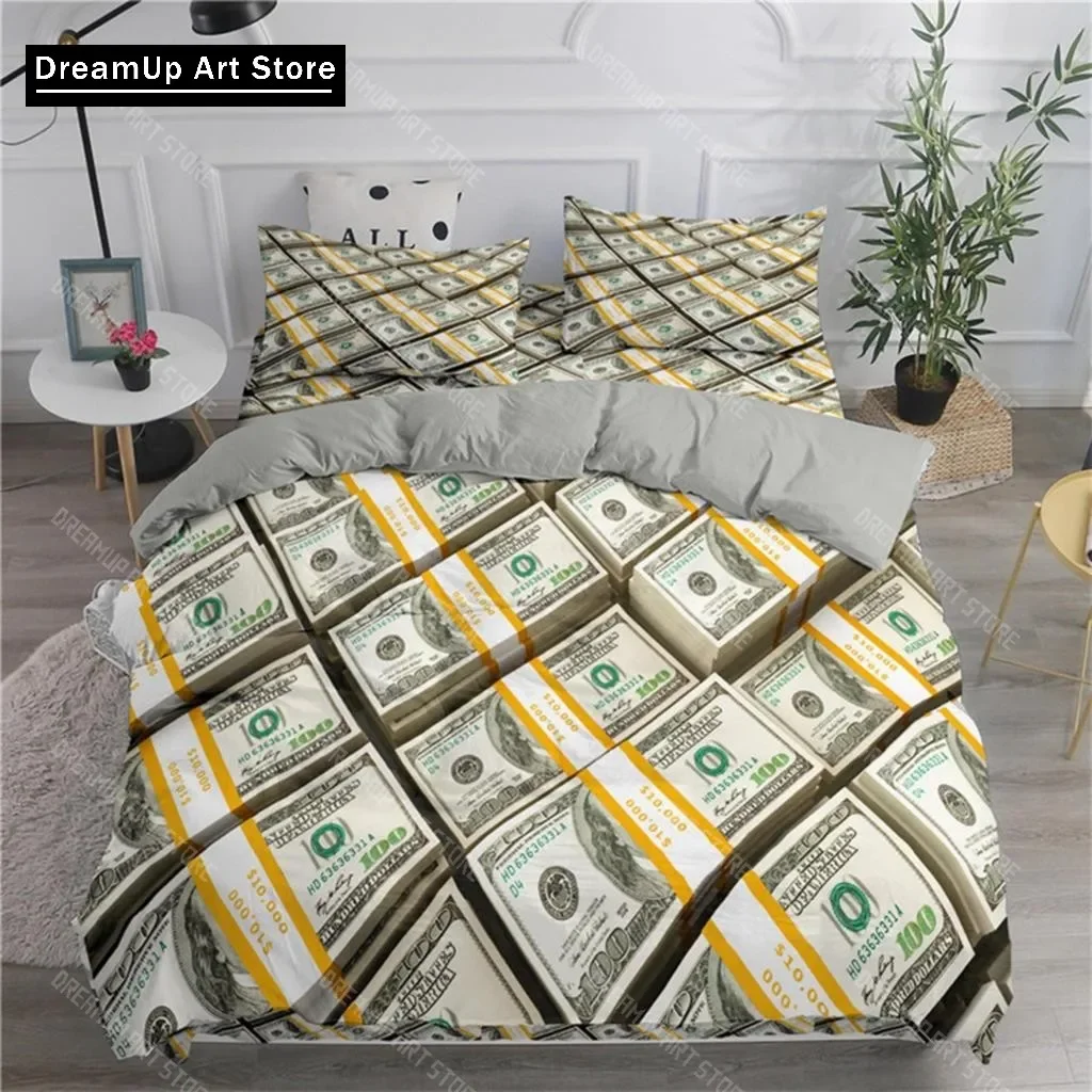 Dollar Money Duvet Cover Microfiber Dollar Bills Of United States Federal Reserve With The Portrait Of Ben Franklin Room Decor
