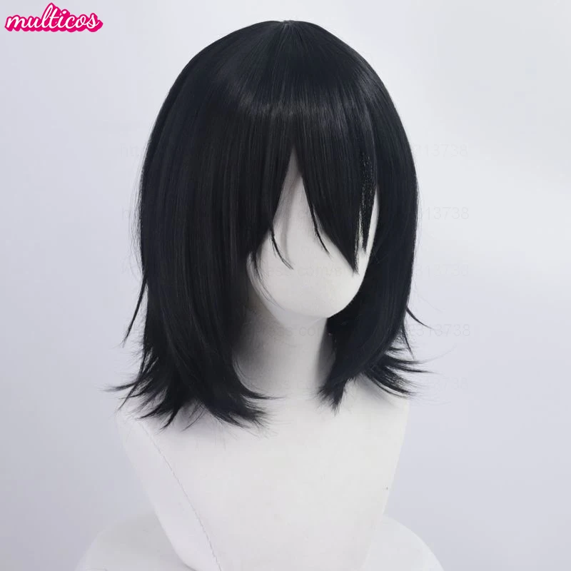 عالية الجودة أنيمي فيودور دوستويفسكي شعر مستعار تأثيري أسود مقلد فروة الرأس فيودور دوستويفسكي مقاومة للحرارة الشعر فيودور الباروكات #3