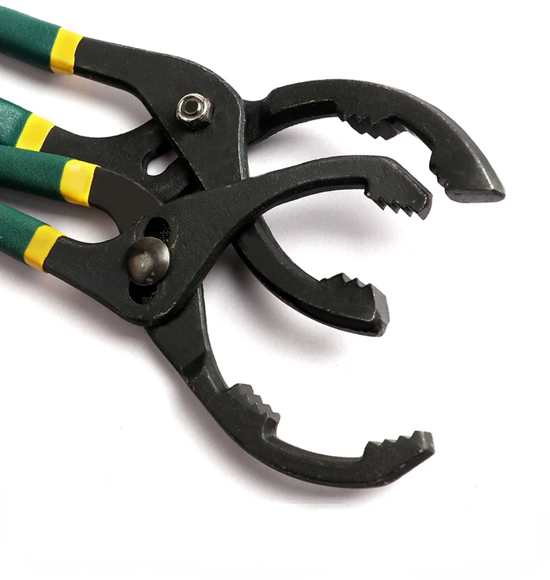Household Universal Tools 10/12-inch Oil Filter Pliers Adjustable Wrench Removal Tool Carbon Steel Plier
