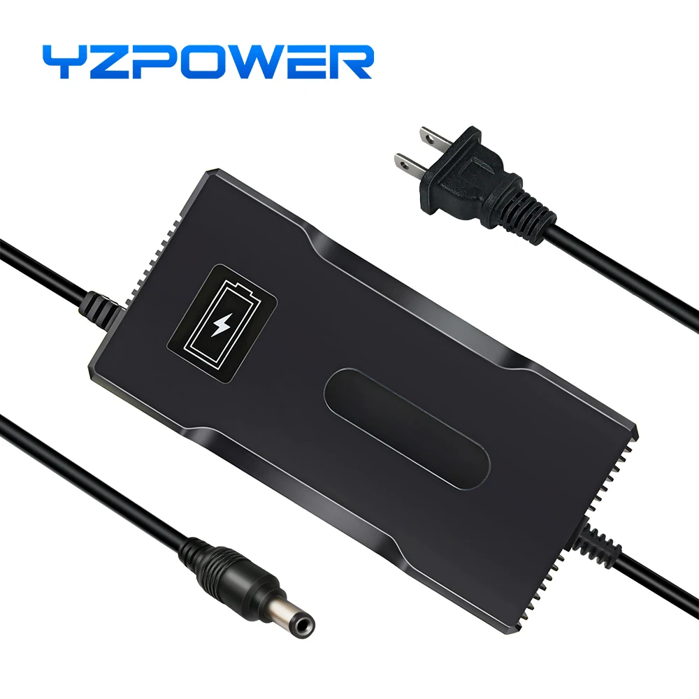 YZPOWER 54.6V 4A lithium battery fast charger 13S 48V smart DC charger power tool lithium battery pack universal fast charging