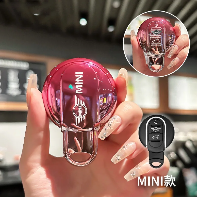 

Мягкий чехол-накладка из TPU для ключей автомобиля BMW Mini COOPERS JCW ONE COUNTRYMAN CLUBMAN F56 F55 F54 F57 F60 R60 S Roadster