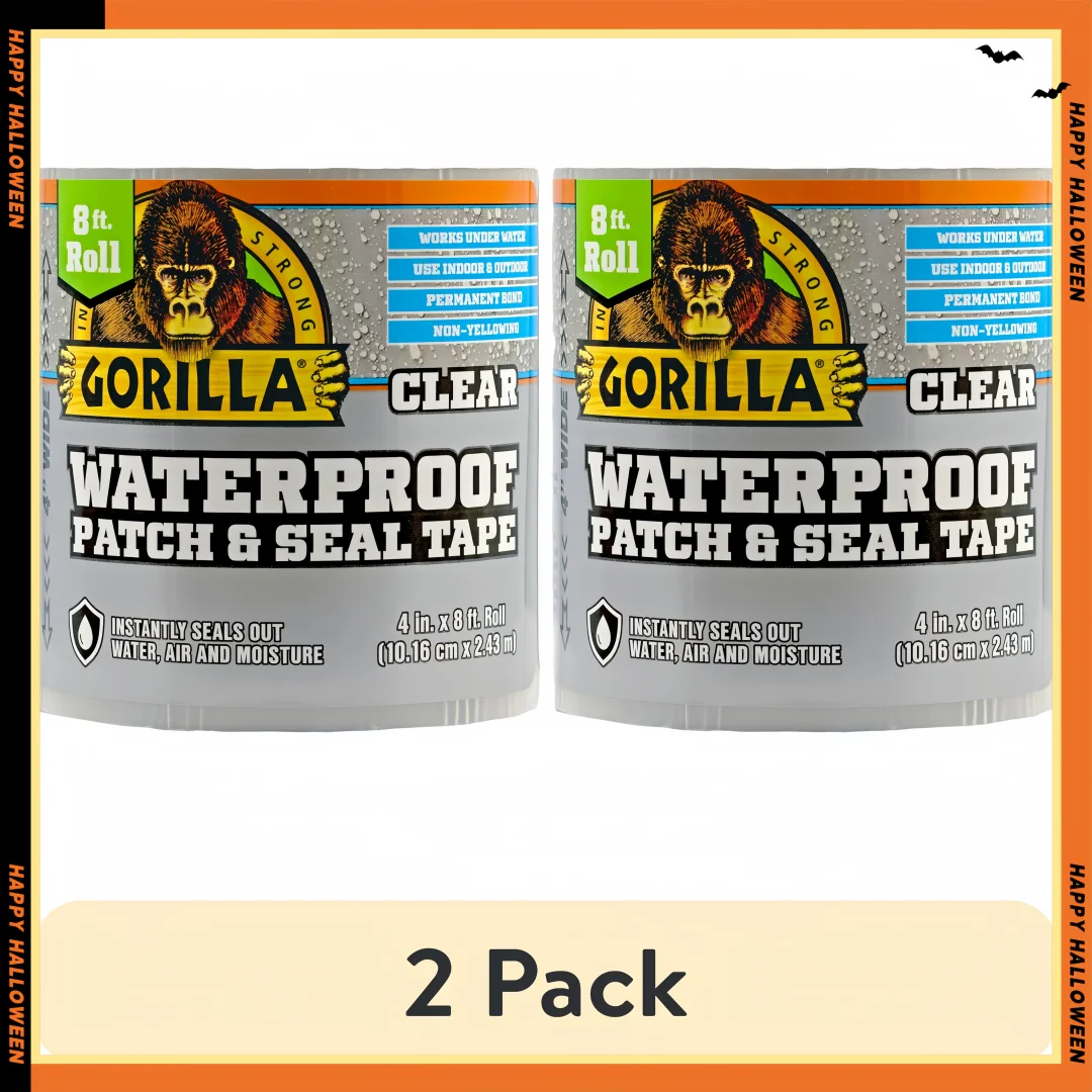 شريط لاصق شفاف مقاوم للماء - شريط لاصق قوي للقوارب وحمامات السباحة والنوافذ والمزيد