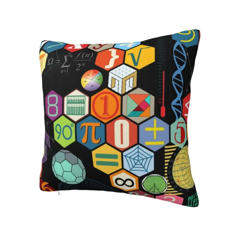 Math Symbol Modern Pillow Cover Living Room Decoration Science Mathematics Teacher Gift Chair Cushion