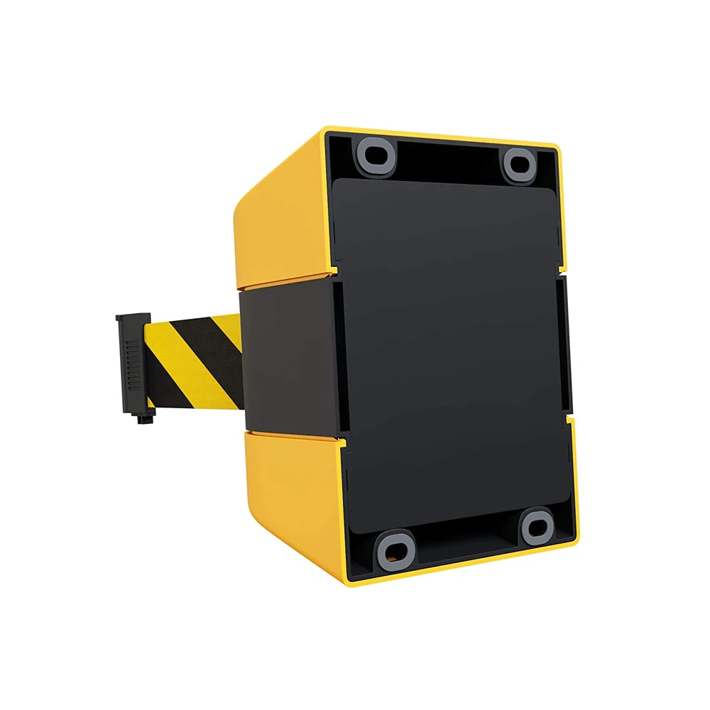 Телескопический изолирующий ремень: настенное крепление без перфорации, защитный забор, ограждение, линия 1 м - предупреждающие перила.