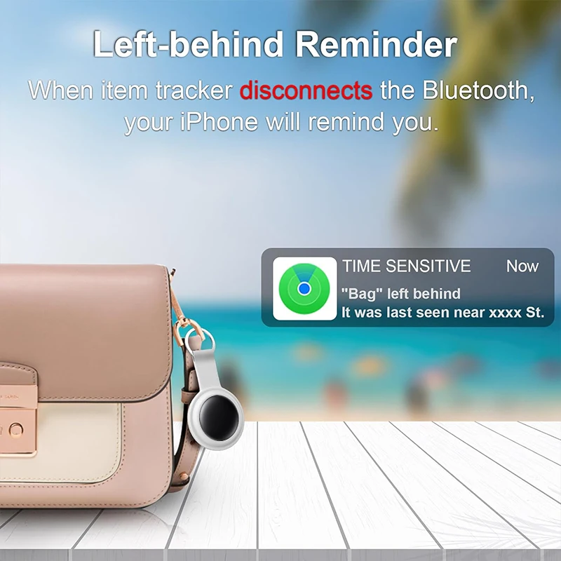 4-Pack smart Air tag Key Finder Locator Long-Distance Tracker Bluetooth Anti-Lost Alarm Reminder Work With Apple Find My For Bag
