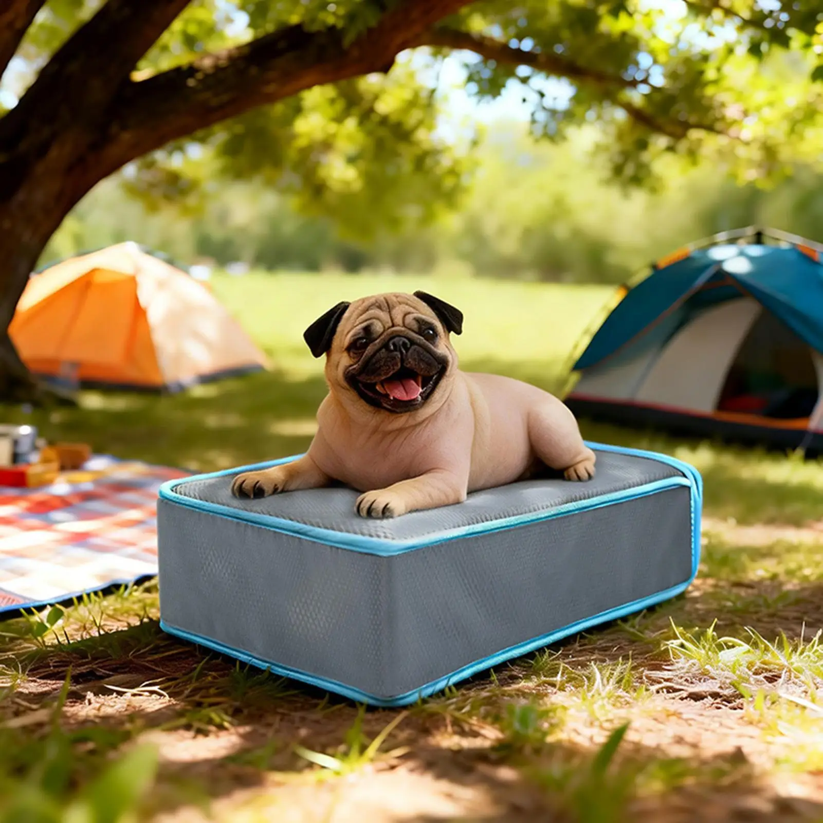 

Cooling Pad For Dog With 5 Ice Packs 51.5x38x14cm Removable Washable Bed Pet Cooling Mat For Puppy Cat Summer Outdoor Indoor