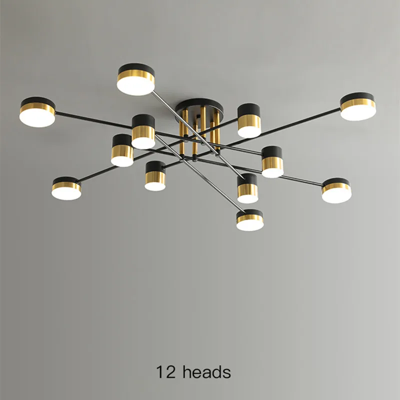 

Modern Nordic LED Ceiling Chandelier For Living Room Bedroom Dining Room Kitchen Pendant Lamp Black Gold Design Hanging Light