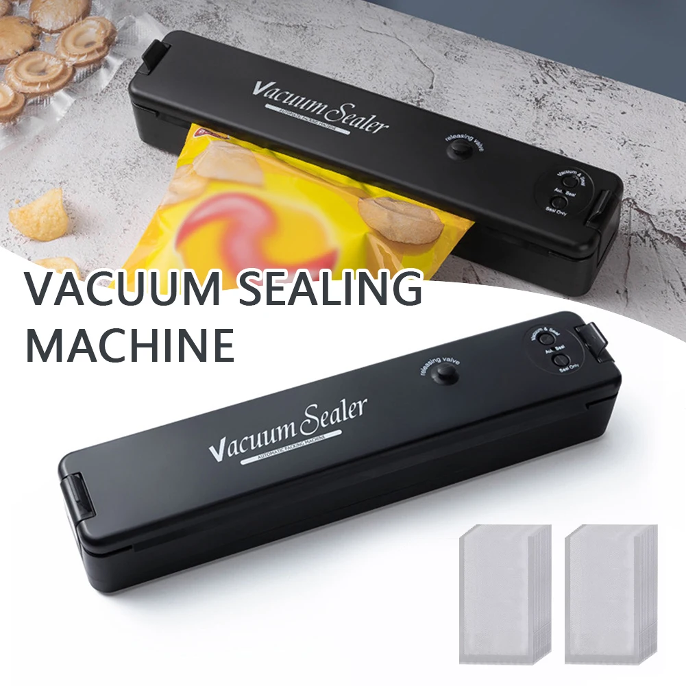 Portable Vacuum Sealing Machine with 10 Fresh-Keeping Bags Automatic Food Packaging Machine Household Food Savers Household