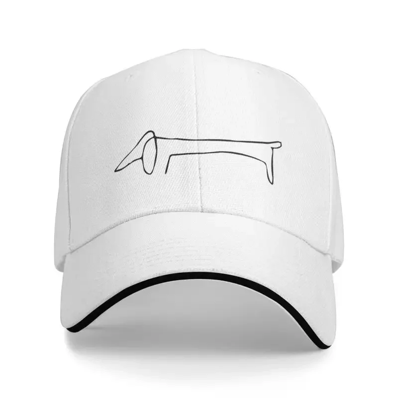 

Y2K Fashion Unisex Picasso'S Badger and Baseball Cap Adult Sausage Wiener Badger Dog Adjustable Dad Hat Women Men Hip Hop