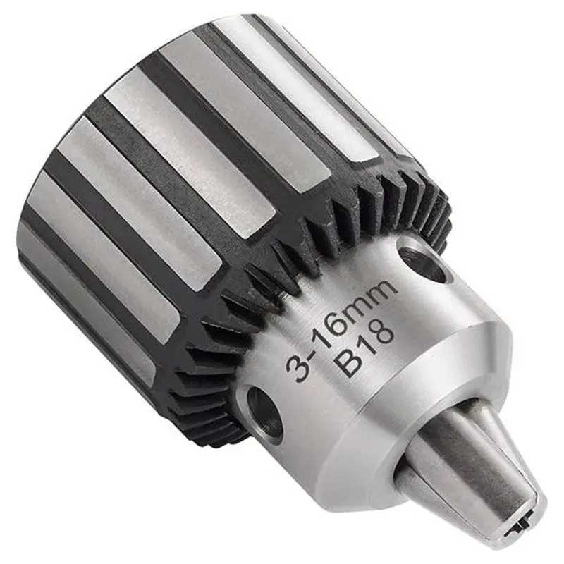 F-F 3-16Mm Drill Chuck With Key For Woodworking With Morse Taper Arbor MT2 B18 Mount 3-16Mm,Portable Drill Guide