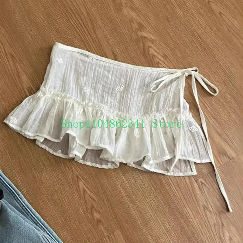 5ASD Ruffle Lace Strayering Fuce Gonna a lunghezza della gonna inferiore Spazzante Extender