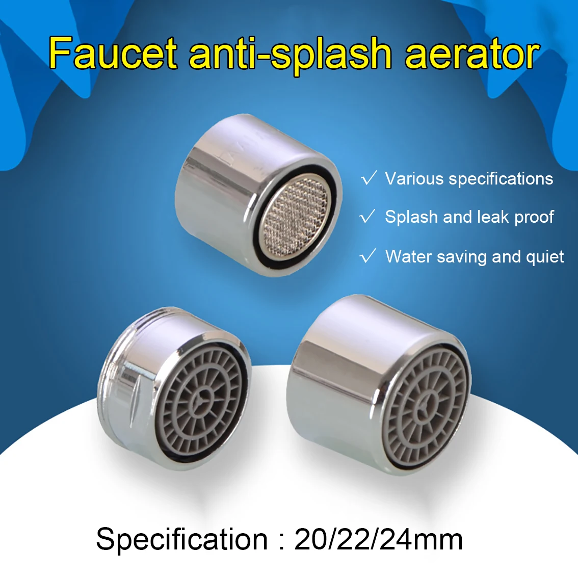 Phổ 4-Các Loại Vòi Nước Thiết Bị Thông Gió Adapter M20/22/24 Nhà Bếp Vòi Tiết Kiệm Nước Bọt Xà Bông Rửa Lọc Máy Lưỡi Lê Kết Nối