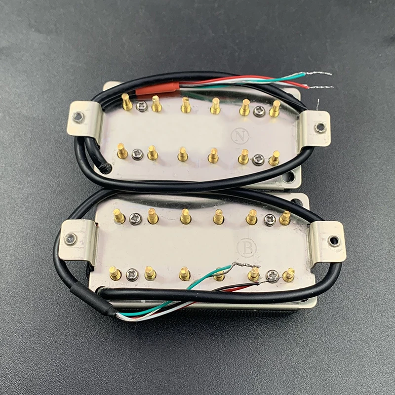 Vintage Alnico 5 Humbucker Coil Splitting Neck-7.5K/Bridge 15K Double Coil for Electric Guitar Pickup Guitar Parts Warm Sound