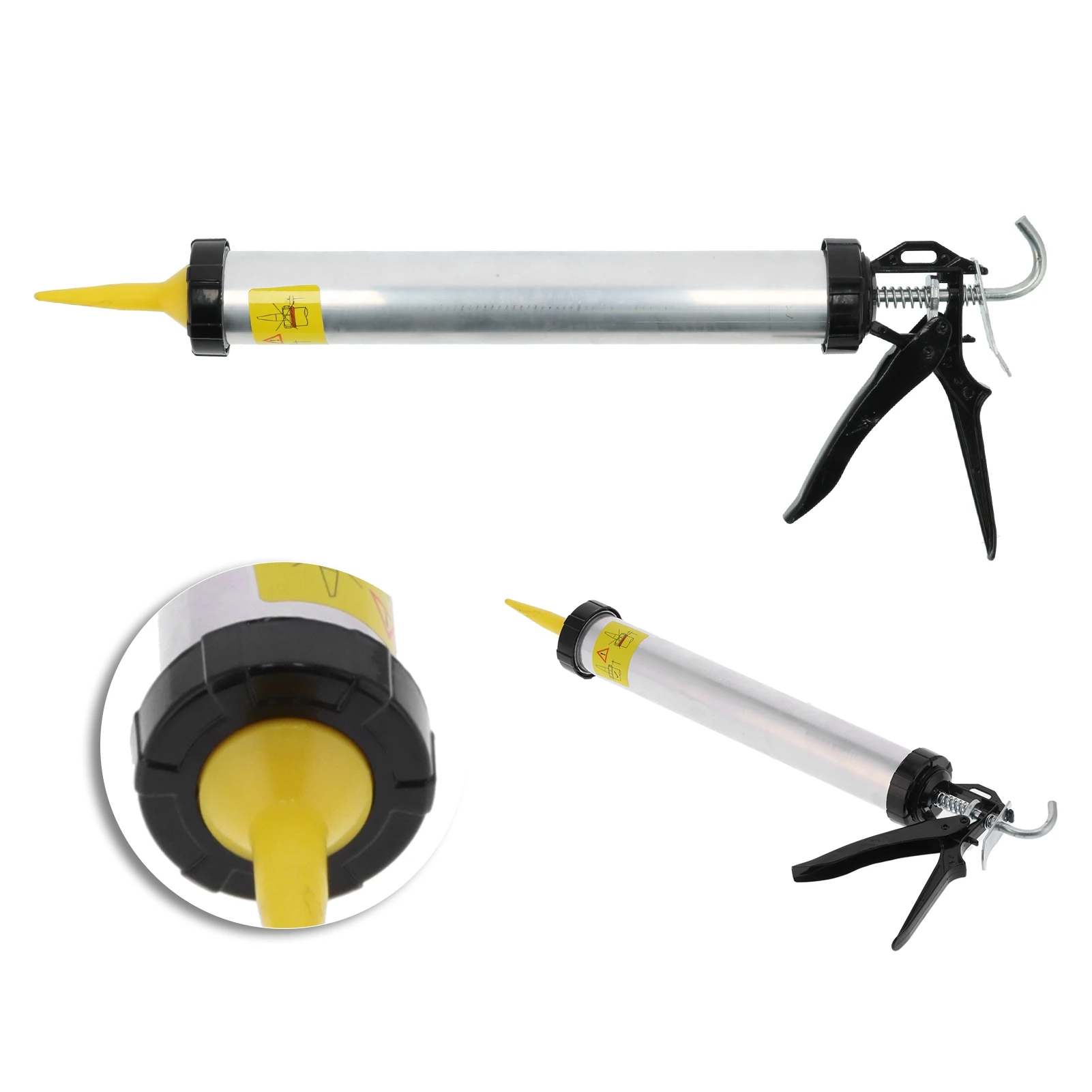 

Caulking Gun Caulking Gun Aluminum Alloy Cylindrical Lever Type Manual Sealant Glue Filling Tool 15703 Sealant Caulking Gun