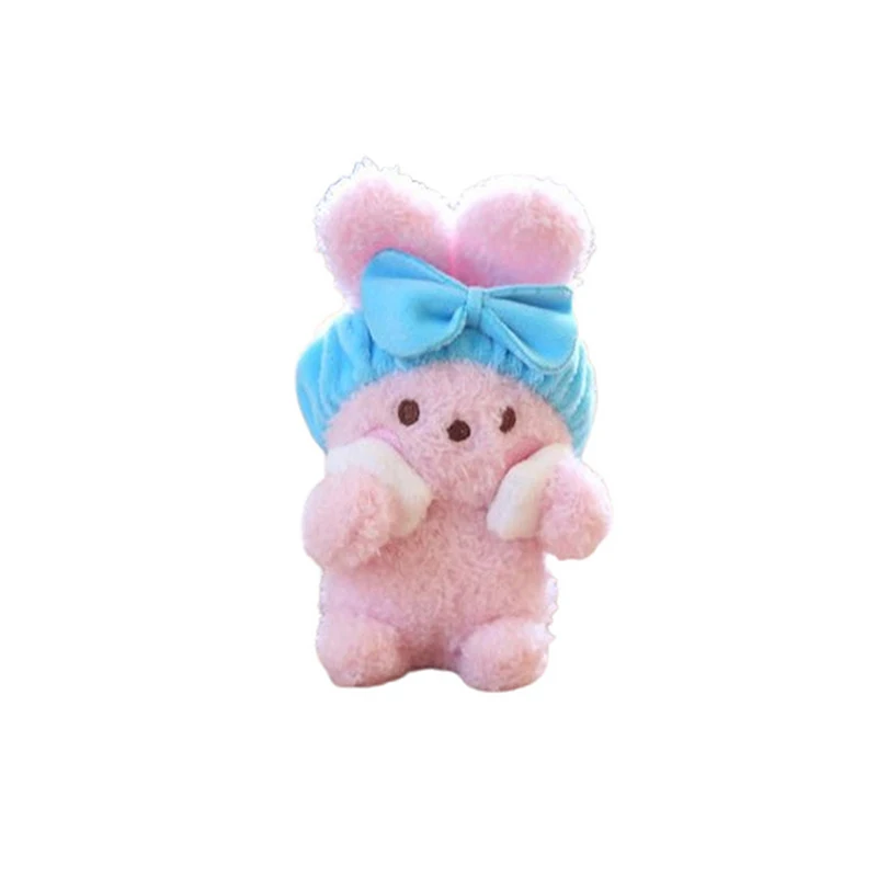 Serviette de bain mignonne pour chiot, pendentif en peluche, jouet de bain au beurre, petit ours, lapin, sac de beurre, conflicDecoration, porte-clés, ornements, 1 pièce