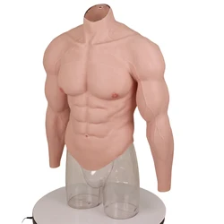 9THGEN Fitness muscle Silicone muscle suit for man Realistic Silicone Male Muscle Suit Cross dressing Movie props Cosplay Muscle