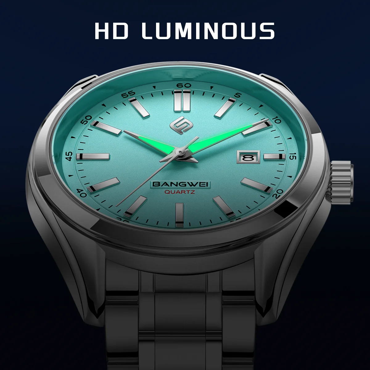 Reloj LIGE de lujo para hombre, relojes de pulsera de cuarzo luminosos resistentes al agua para negocios a la moda, relojes deportivos con calendario de acero inoxidable para hombre