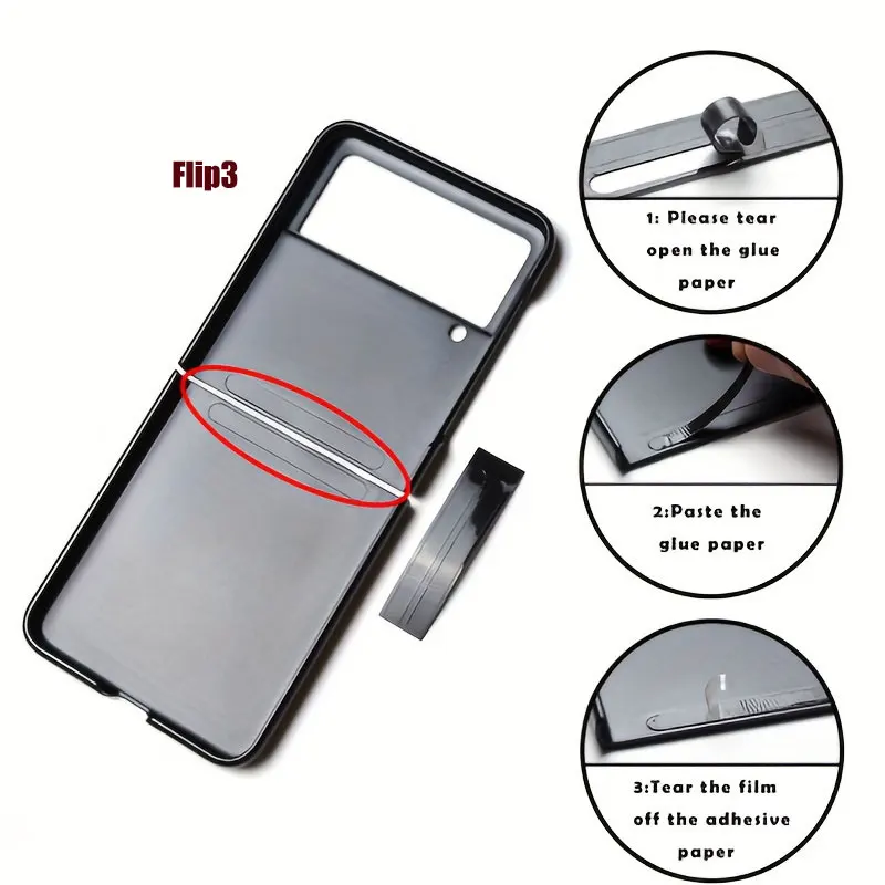 Luxuriöse Business-Style Retro Litchi-Textur Hülle für Samsung Galaxy Z Flip 8 6 5 4 3 5G Flip7 FE Ultra Dünne Harte Stoßfeste Abdeckung – Detail 2