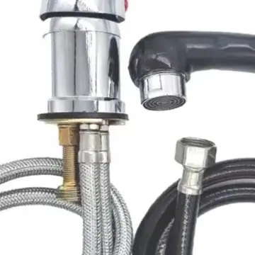 High Pressure Mixer Tap with Hand Shower and Three Connection Points for Shampoo Chairs Barber Vanities and Sinks