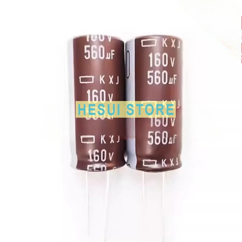 

5Pcs160V560UF 18X40 KXJ электролитический конденсатор с черными бриллиантами, высокочастотный EKXJ161ELL561MM40S