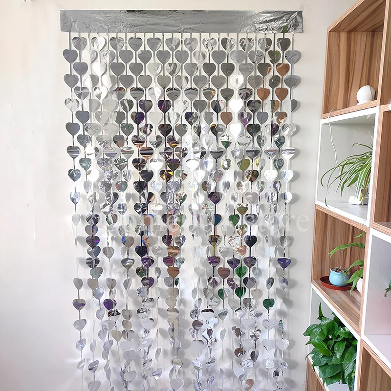 لافتات حفلات على شكل نجمة ذهبية وفضية على شكل قلب لعيد الميلاد السعيد معلقة على الحائط لتزيين حفلات استقبال المولود الجديد، مستلزمات دعائم الصور #5