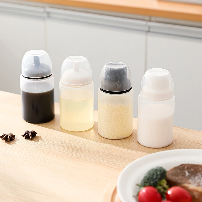 Kitchen Seasoning Bottle Ketchup Salad Dressing Bottle Oil Soy Sauce Jar Pepper Powder Salt Sprinkle Container For BBQ Barbeque