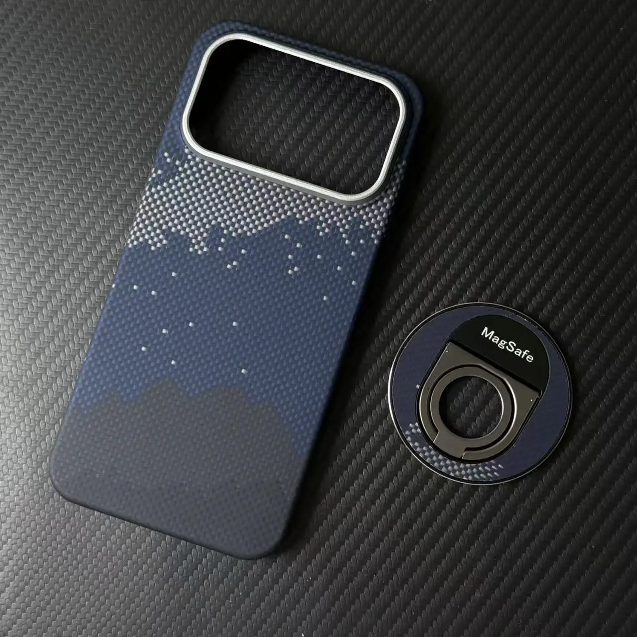 For POCO F9 Ultra Case Magnetic Mount Luxurious Kevlar Texture Carbon Fiber Material Cover For Poco F9 Ultra Shockproof Funda